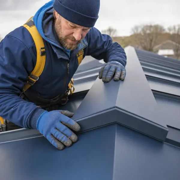 Detailed metal roofing installation